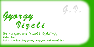 gyorgy vizeli business card